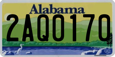AL license plate 2AQ0170