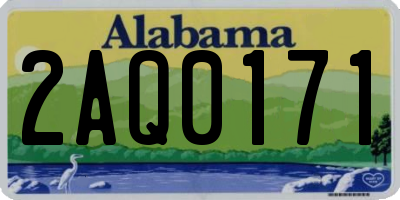 AL license plate 2AQ0171