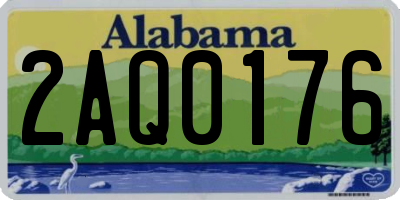 AL license plate 2AQ0176