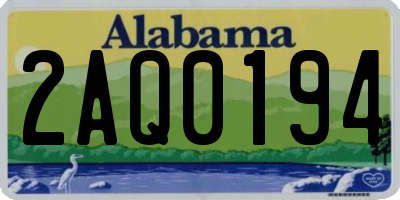 AL license plate 2AQ0194
