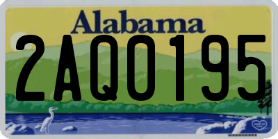AL license plate 2AQ0195