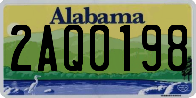 AL license plate 2AQ0198