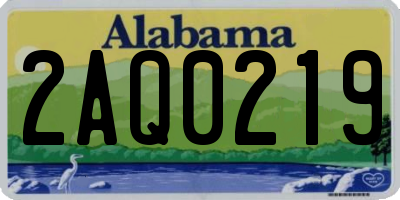 AL license plate 2AQ0219