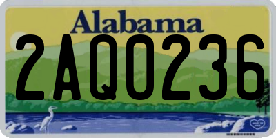 AL license plate 2AQ0236