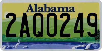 AL license plate 2AQ0249