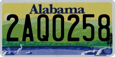 AL license plate 2AQ0258