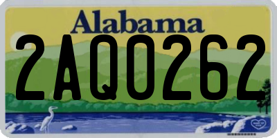 AL license plate 2AQ0262