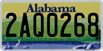 AL license plate 2AQ0268