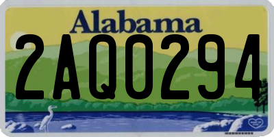 AL license plate 2AQ0294