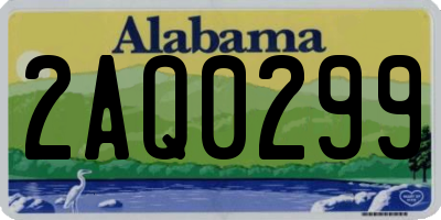 AL license plate 2AQ0299