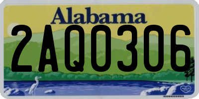 AL license plate 2AQ0306