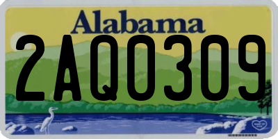AL license plate 2AQ0309