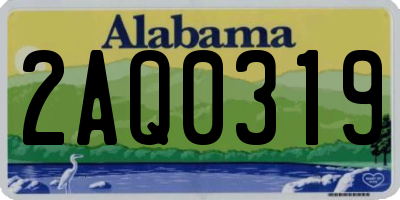AL license plate 2AQ0319