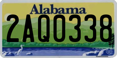 AL license plate 2AQ0338