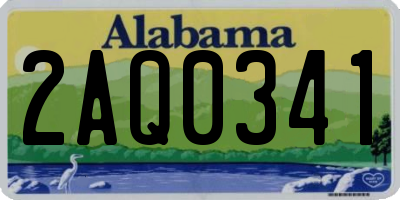 AL license plate 2AQ0341