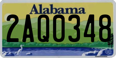 AL license plate 2AQ0348