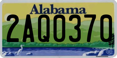 AL license plate 2AQ0370