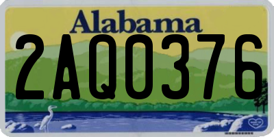 AL license plate 2AQ0376