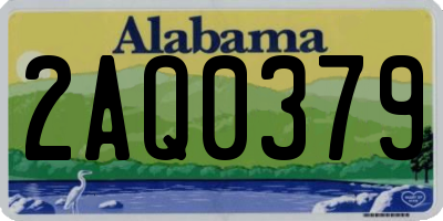 AL license plate 2AQ0379
