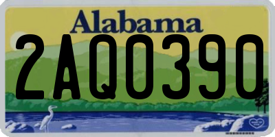 AL license plate 2AQ0390