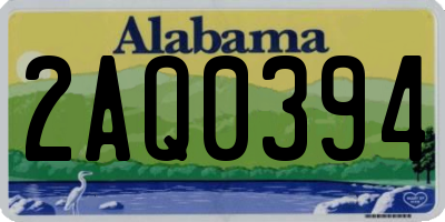 AL license plate 2AQ0394