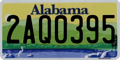 AL license plate 2AQ0395