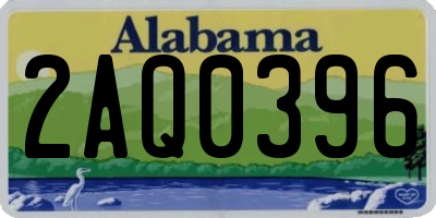 AL license plate 2AQ0396