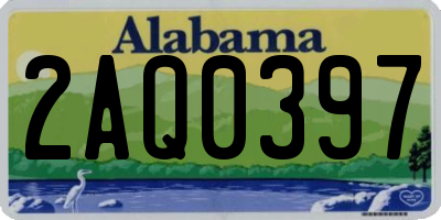 AL license plate 2AQ0397