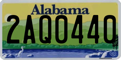 AL license plate 2AQ0440