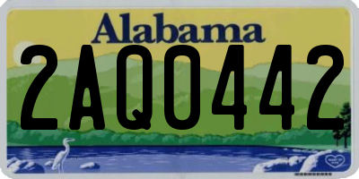 AL license plate 2AQ0442