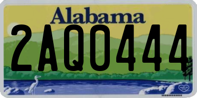 AL license plate 2AQ0444