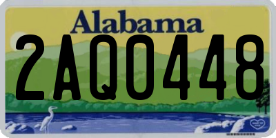 AL license plate 2AQ0448