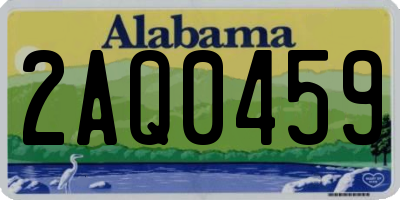 AL license plate 2AQ0459