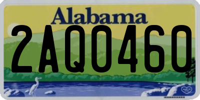 AL license plate 2AQ0460
