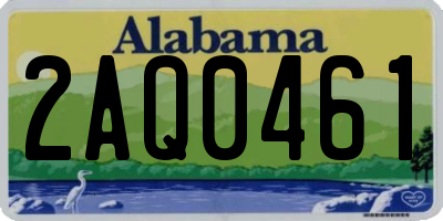 AL license plate 2AQ0461