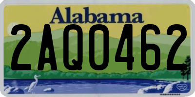 AL license plate 2AQ0462