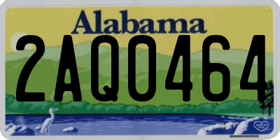 AL license plate 2AQ0464