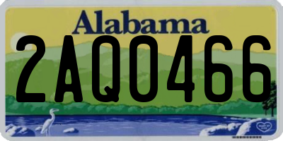 AL license plate 2AQ0466