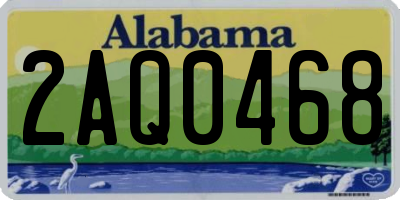 AL license plate 2AQ0468