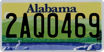 AL license plate 2AQ0469