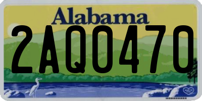 AL license plate 2AQ0470