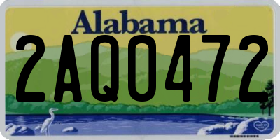 AL license plate 2AQ0472