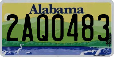 AL license plate 2AQ0483