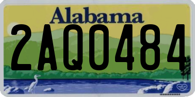 AL license plate 2AQ0484