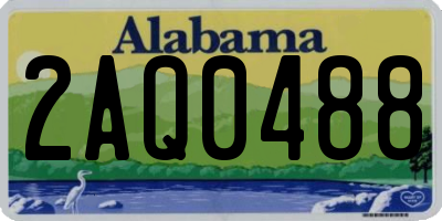 AL license plate 2AQ0488