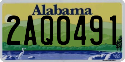 AL license plate 2AQ0491