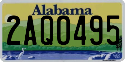 AL license plate 2AQ0495