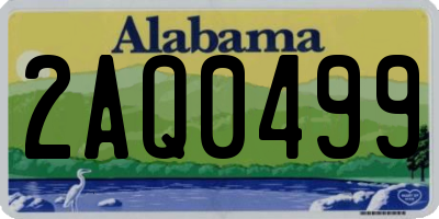 AL license plate 2AQ0499