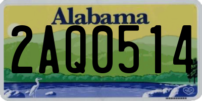 AL license plate 2AQ0514