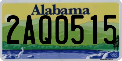 AL license plate 2AQ0515